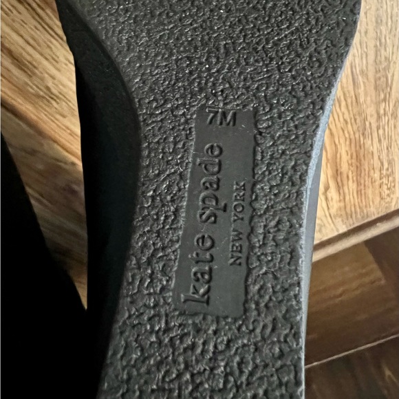 Kate Spade Cagney black nylon wedge boots - size 7 - Picture 8 of 8